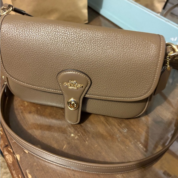 Coach Tan Crossbody Bag with Gold Hardware - Picture 1 of 6